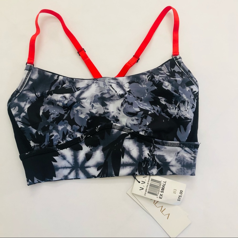 ALALA Sports Bra, Gray+Red, Brand New